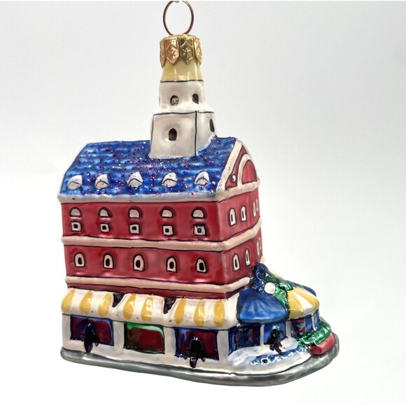 Landmark Creations Faneuil Hall Marketplace Boston Glass Ornament Hand Painted - Picture 3 of 13